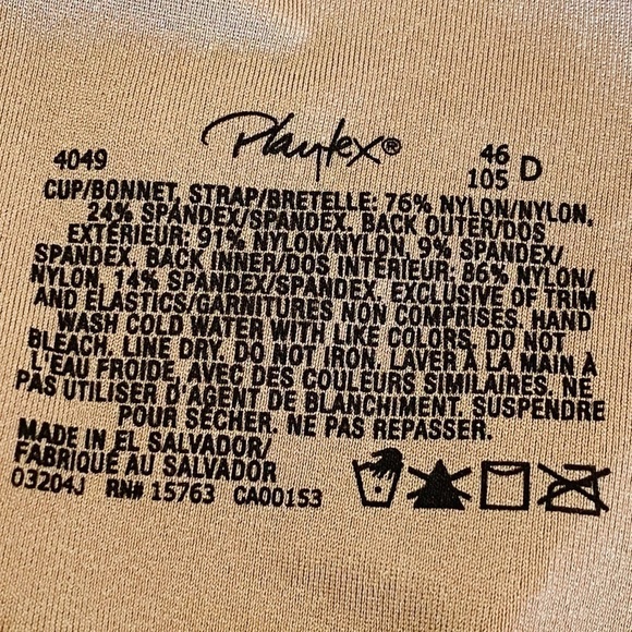 46D Wire Free Bra Playtex NUDE 18 Hour Seamless Side/Back Smoothing - Picture 14 of 14